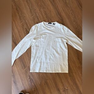 Theory Men's White Long Sleeve Shirt